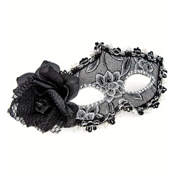 Plesová škraboška s růží